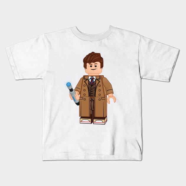 Lego Doctor Who Tenth Doctor Kids T-Shirt by ovofigures